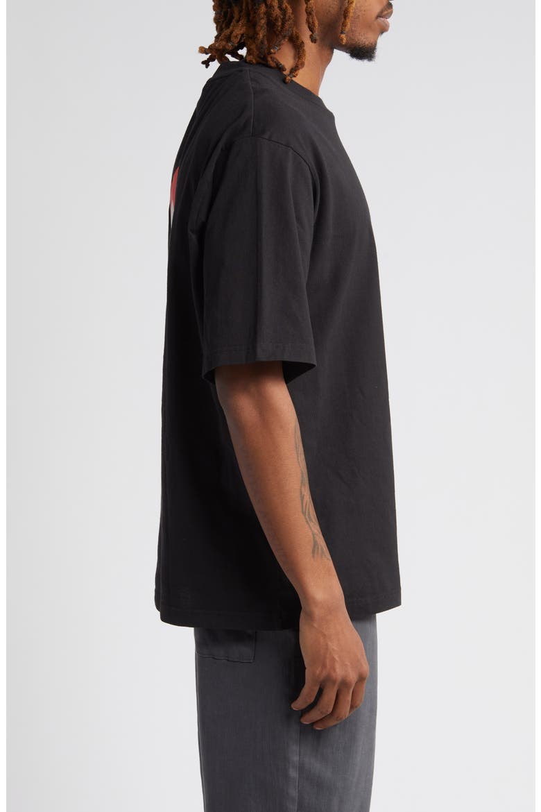 No Sitting Cotton Graphic T-Shirt, Alternate, color, BLACK