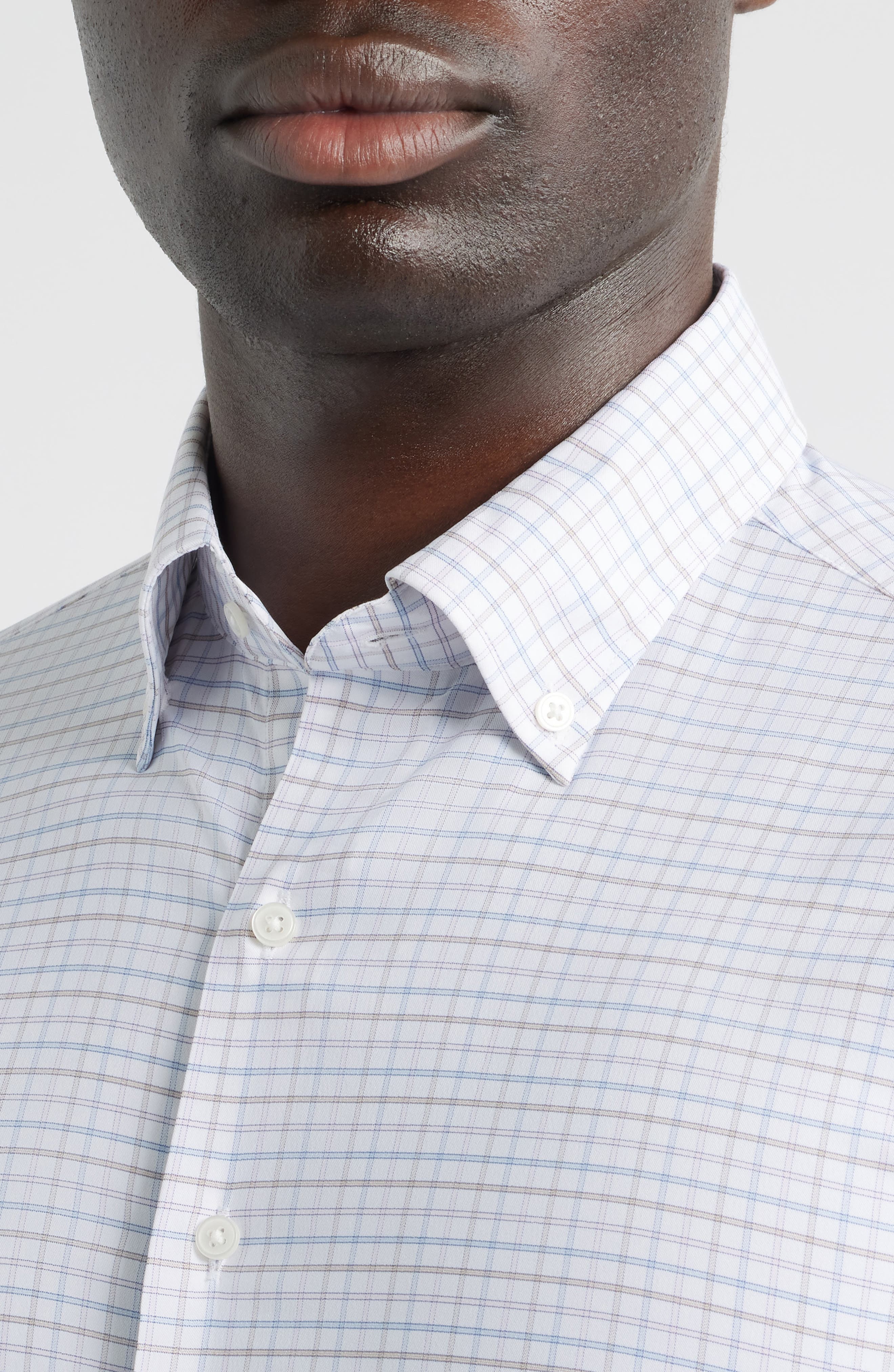 Rommel Check Performance Twill Button-Down Shirt - image 2