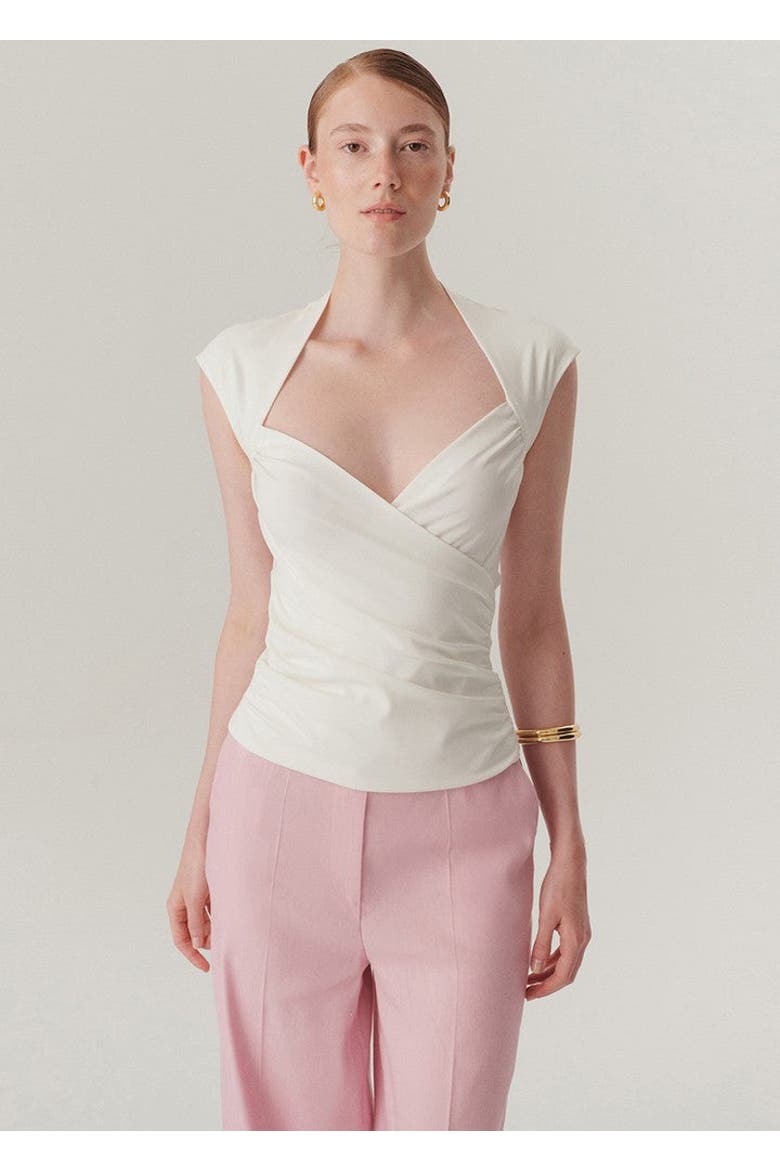 Charlie Wrap Blouse, Alternate, color, ECRU