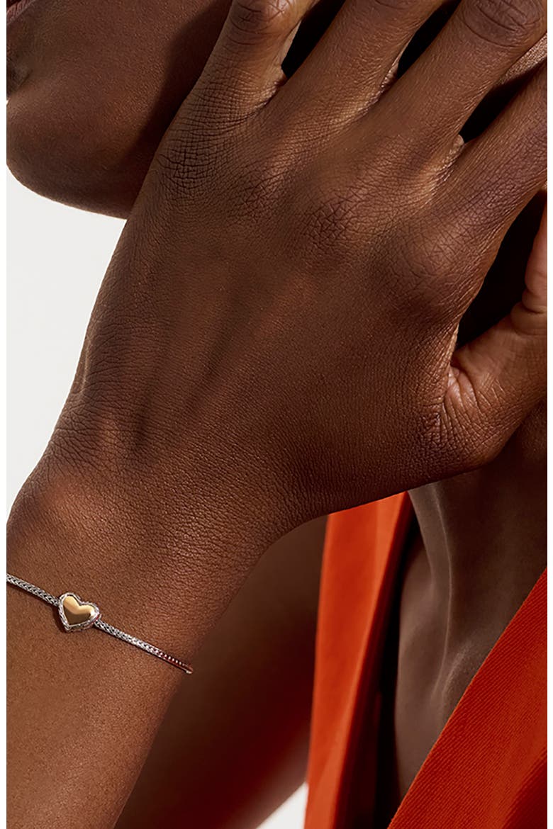 Essential Heart Bracelet, Alternate, color, SILVER