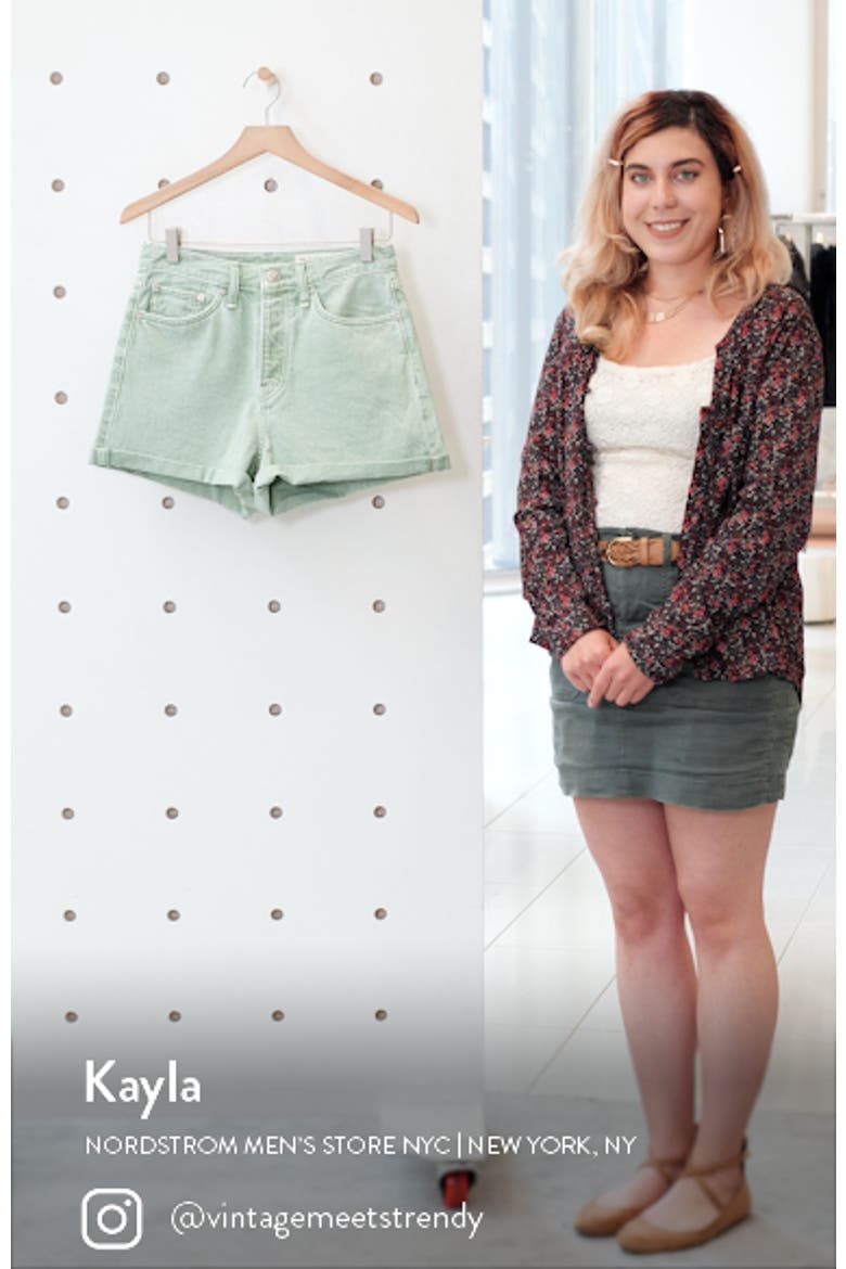rag & bone Maya High Waist Raw Hem Cutoff Denim Shorts (Women ...
