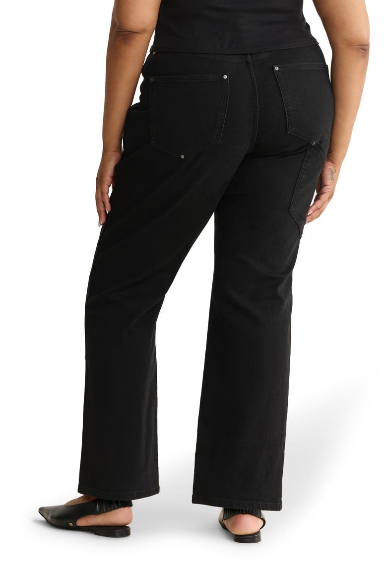 SAT '90s High Waist Relaxed Straight Leg Utility Jeans, Alternate, color, VENTURA