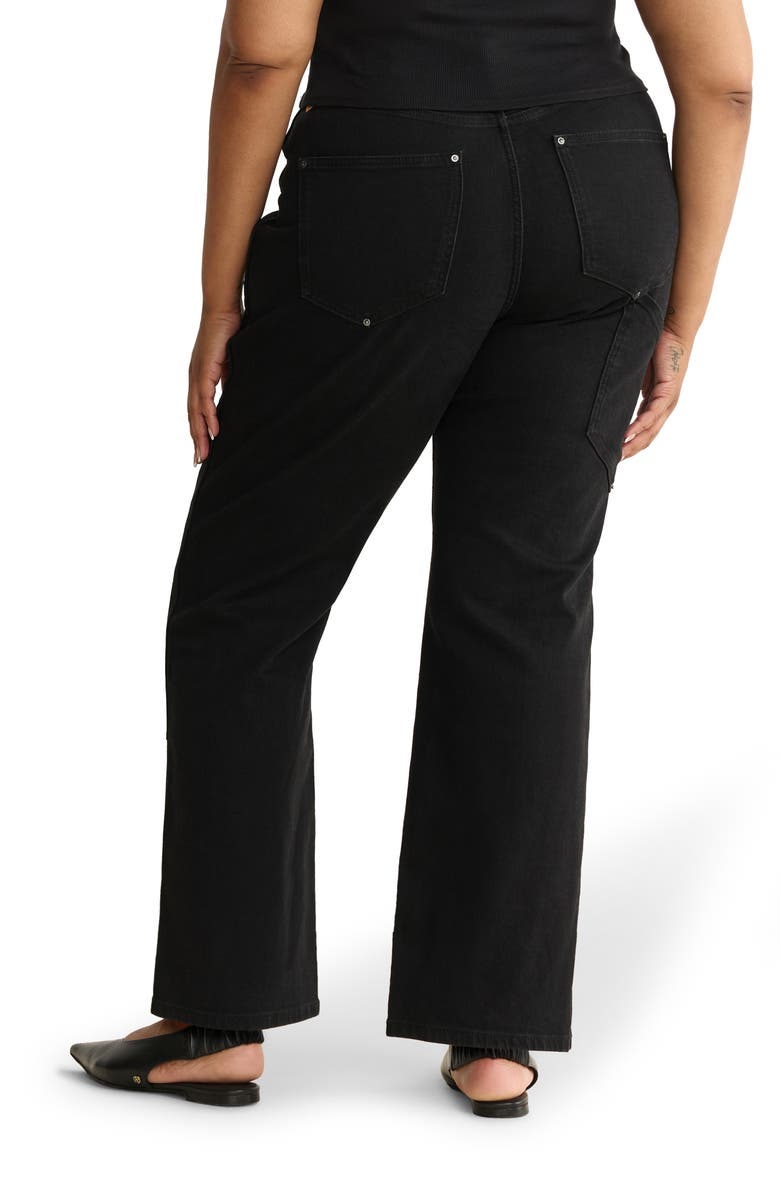 WARP+WEFT SAT '90s High Waist Relaxed Straight Leg Utility Jeans, Alternate, color, Ventura