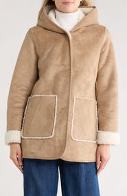 Lucky Brand Missy Faux Shearling Coat