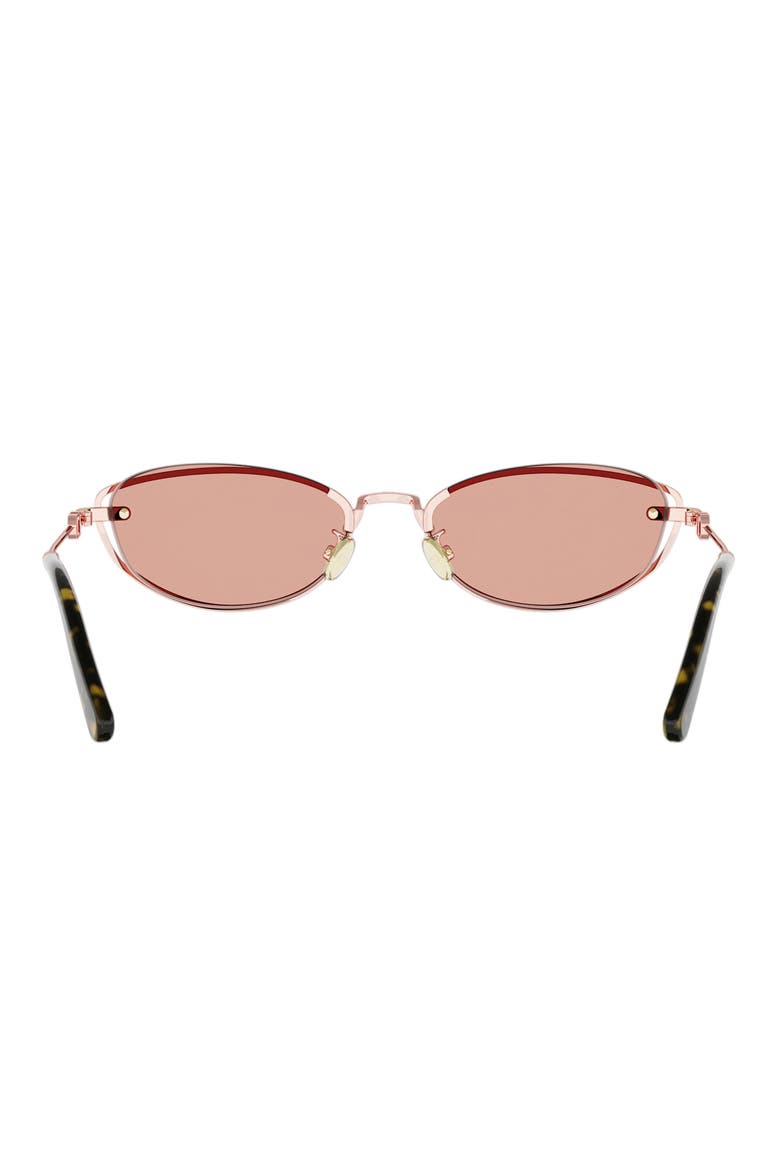 Petit CD B1U Cat Eye Sunglasses, Alternate, color, MATTE ROSE GOLD / BORDEAUX