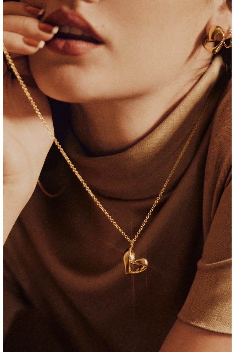 Infinity Heart Pendant, Alternate, color, 18K GOLD VERMEIL