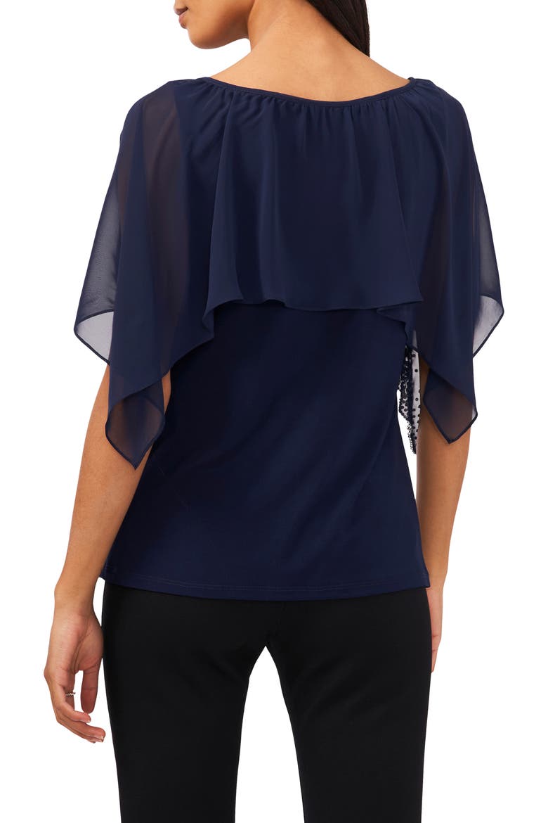 Beaded Cold Shoulder Top, Alternate, color, JBS NAVY