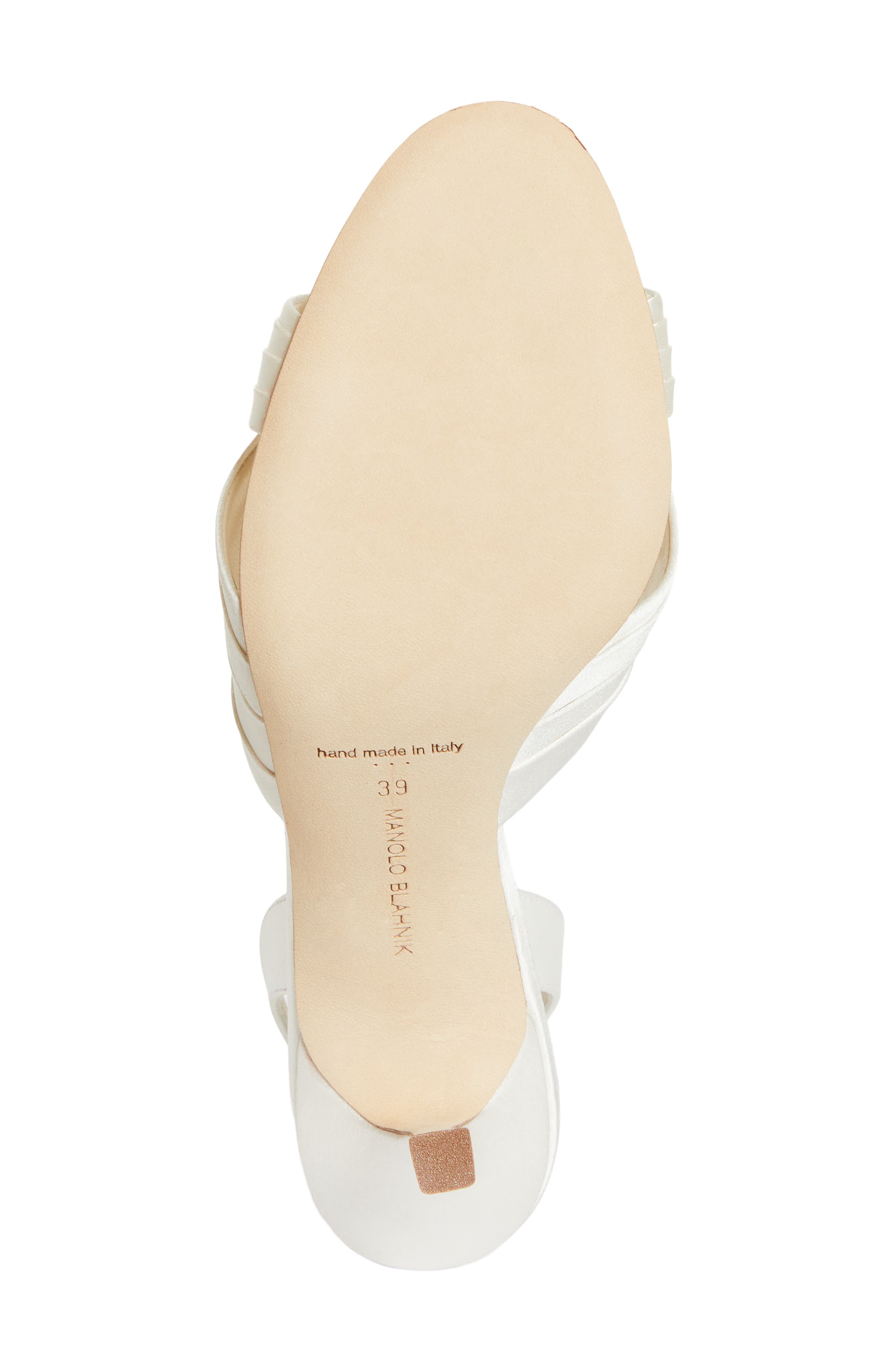 Manolo Blahnik Vierasan Slingback Sandal, Alternate, color, Light Cream