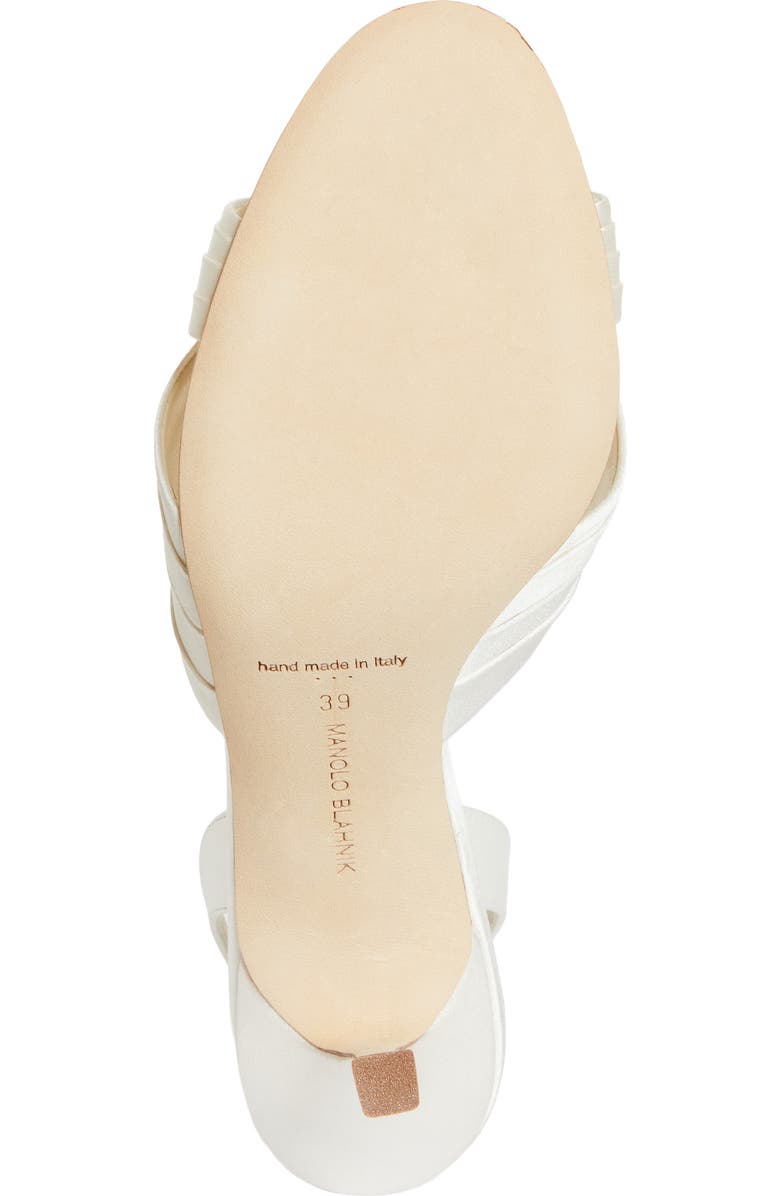 Manolo Blahnik Vierasan Slingback Sandal, Alternate, color, Light Cream