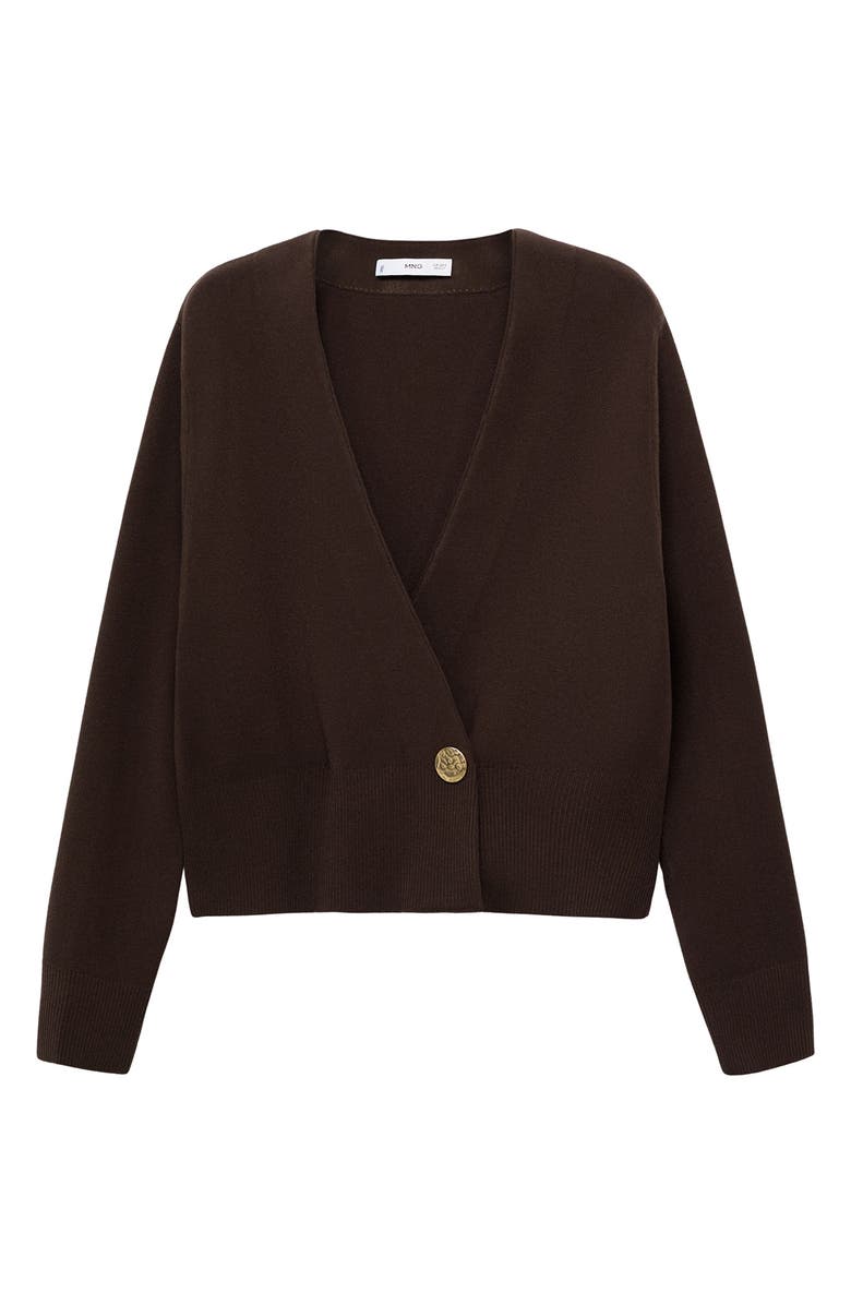 MANGO Anita Cardigan, Alternate, color, Chocolate