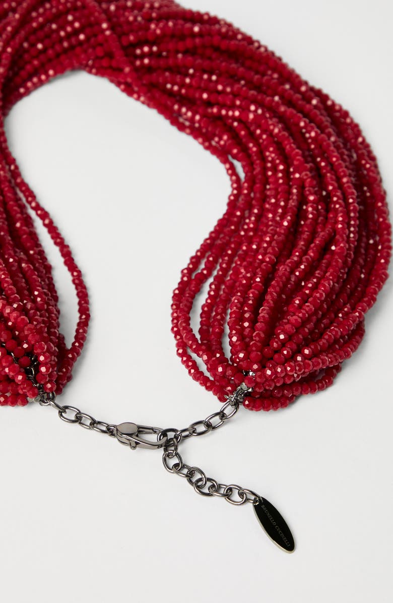 Brunello Cucinelli Vetro and Silver necklace, Alternate, color, 