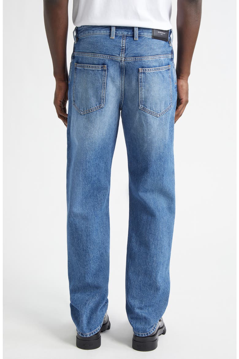 Couture Seam Straight Leg Jeans, Alternate, color, MEDIUM BLUE