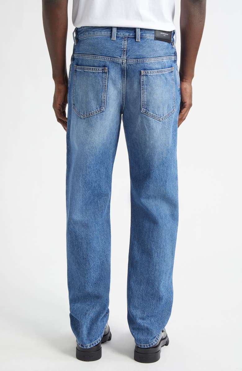 Givenchy Couture Seam Straight Leg Jeans, Alternate, color, Medium Blue