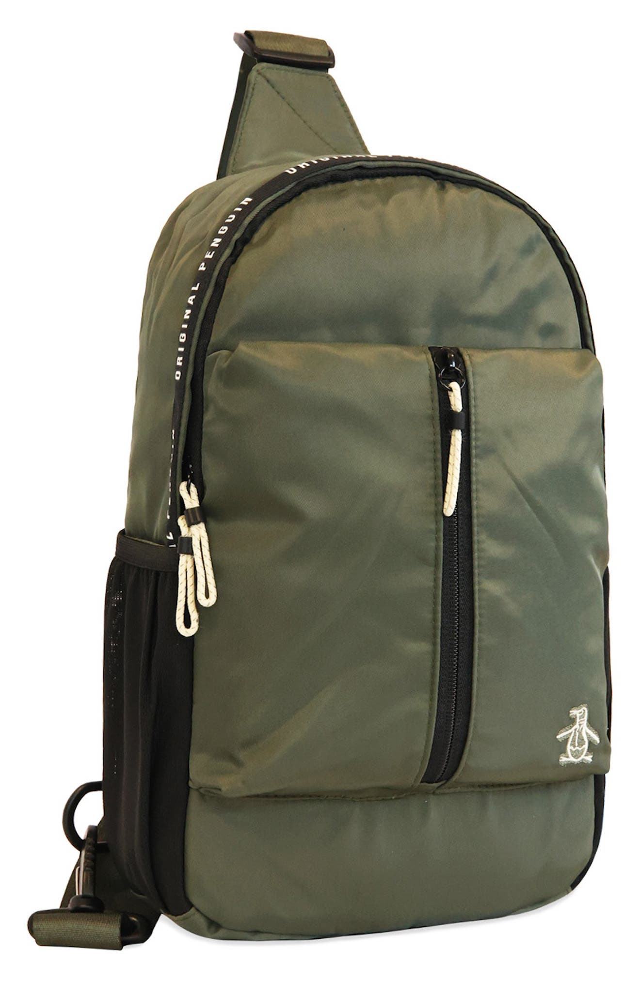 Original Penguin Large Sport Crossbody Bag, Alternate, color, Beetle/ Travertine