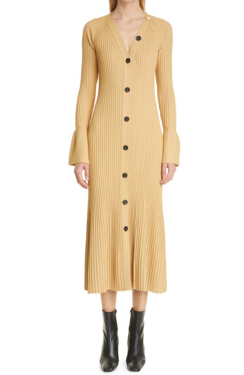 Rib Long Sleeve Dress