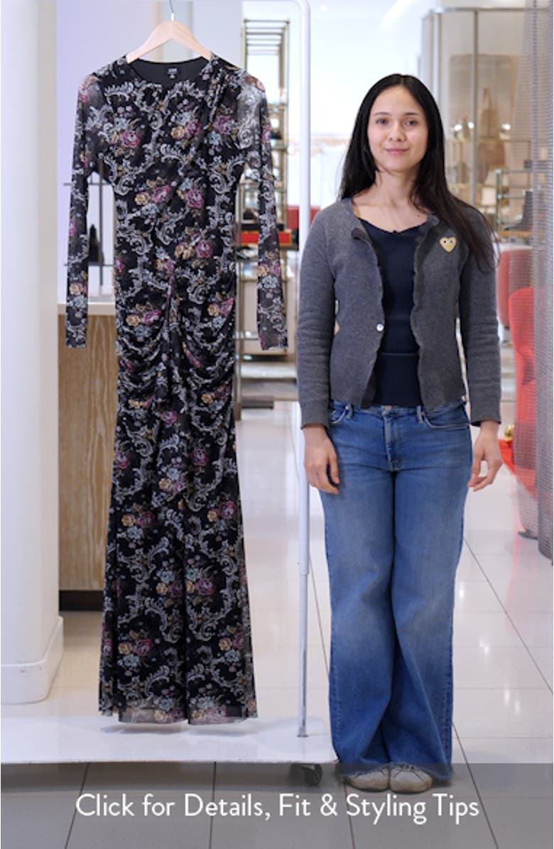 Daysa Shirred Long Sleeve Maxi Dress, sales video thumbnail