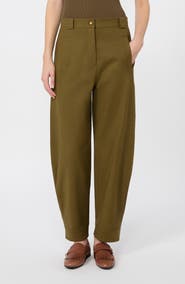 Max Mara Dorni Stretch Cotton Twill Utility Pants