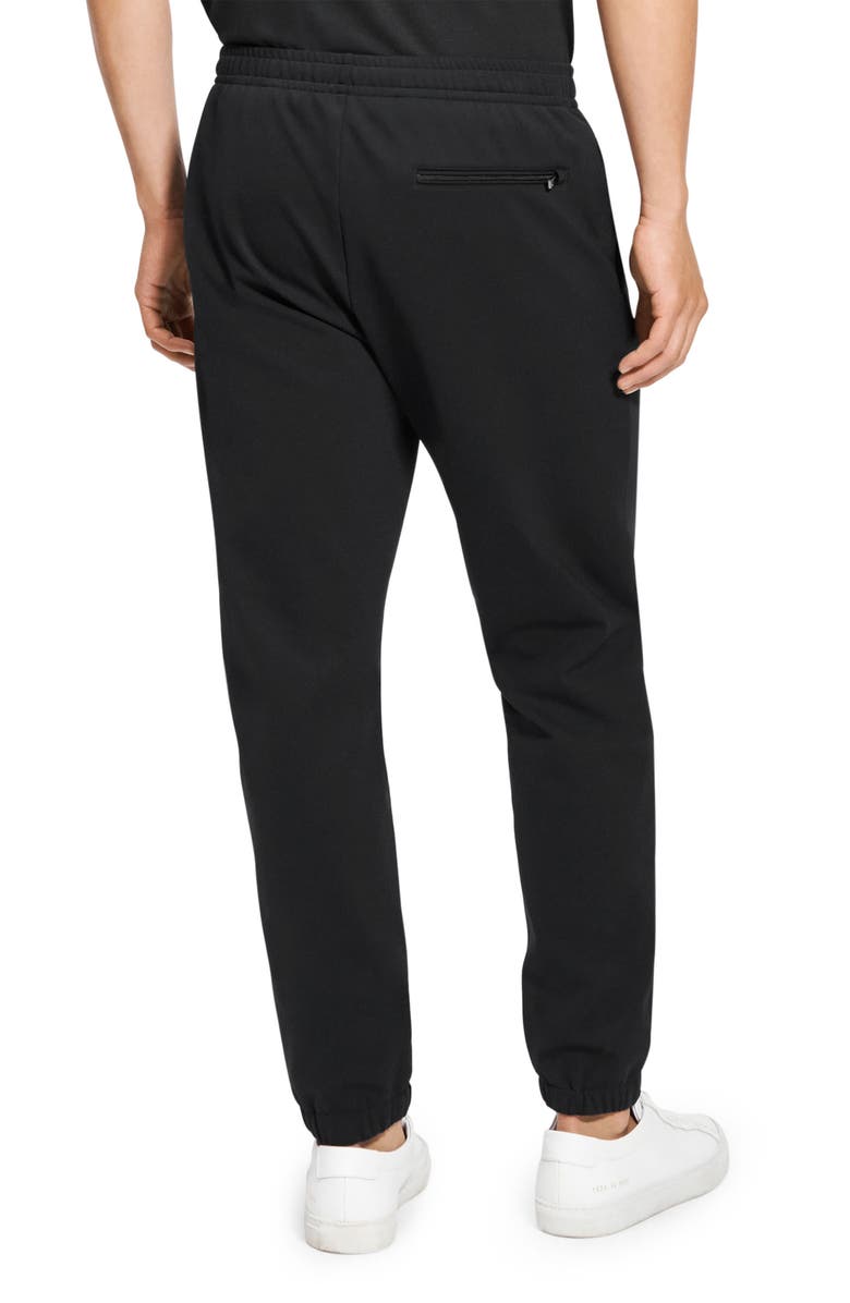Theory Borough Tapered Sweatpants, Alternate, color, Black