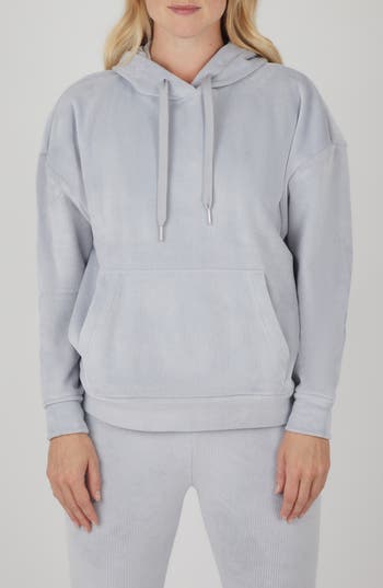 Yogalicious Dreamy Rib Year Round Sweatshirt In Micro Chip