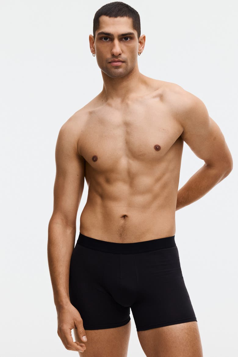 10-pack Mid Trunks With Lycra®, Main, color, Dark brown/teal