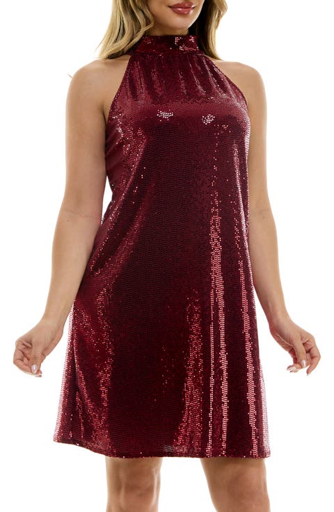 Trap Disco Dot Halter Dress