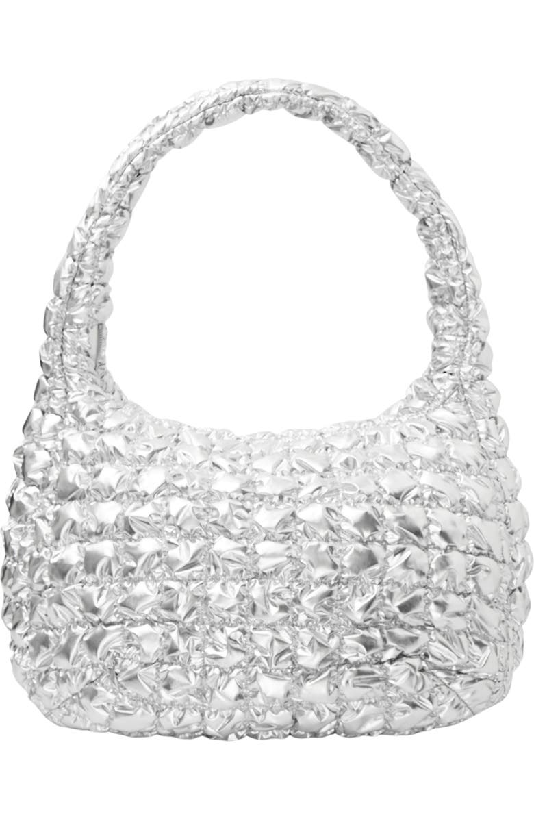 COS Oversize Metallic Quilted Shoulder Bag, Main, color,