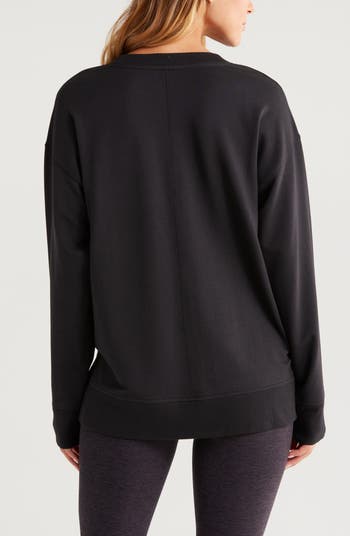 Zella Luxe French Terry Sweatshirt | Nordstrom