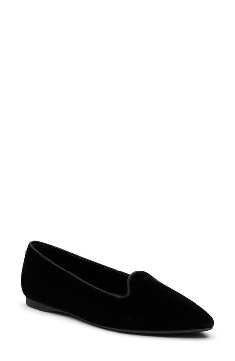 Satin pointed flats online