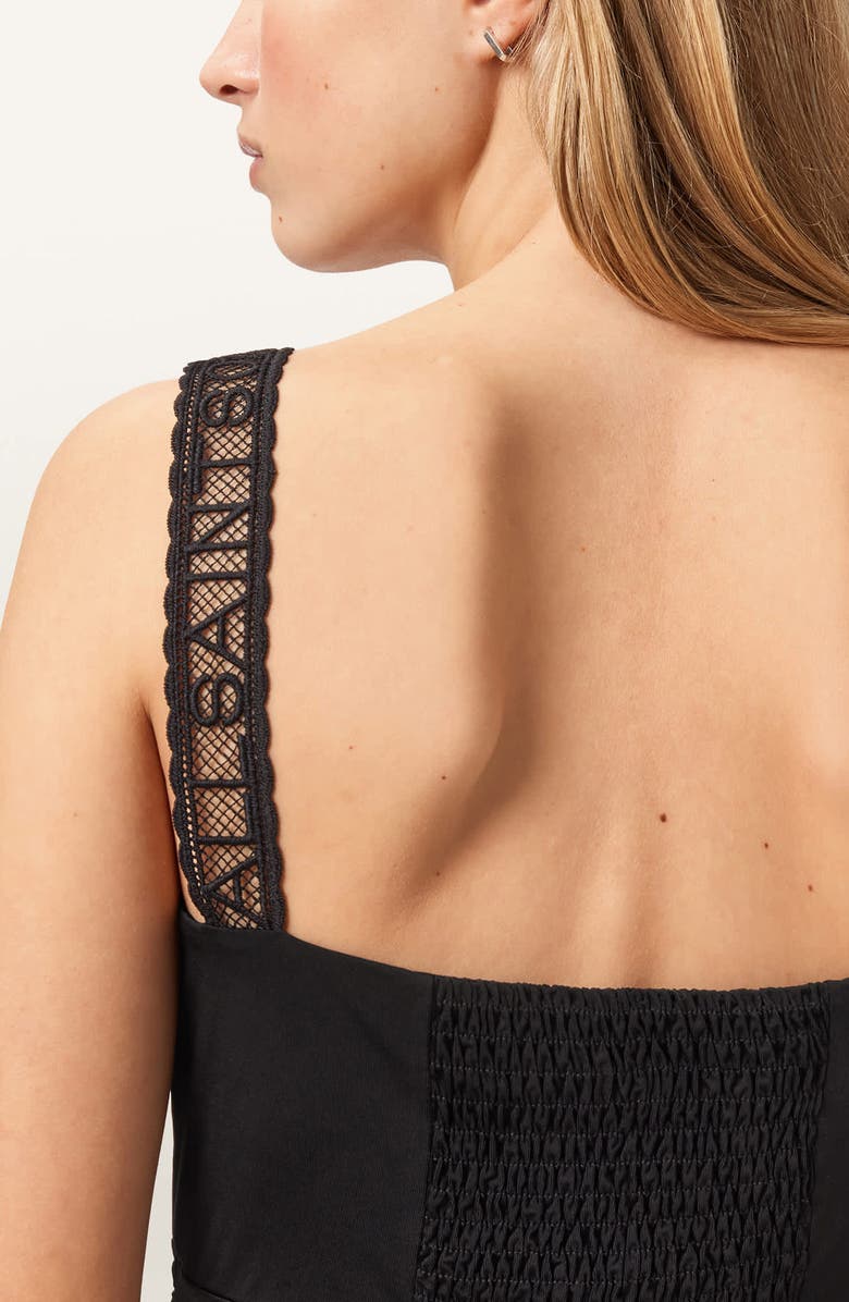AllSaints Celena Crop Tank, Alternate, color, Black