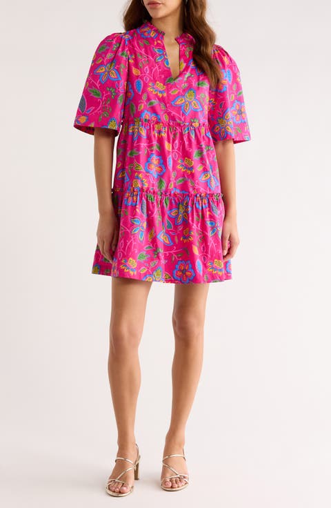 Signy Floral Cotton Shift Dress