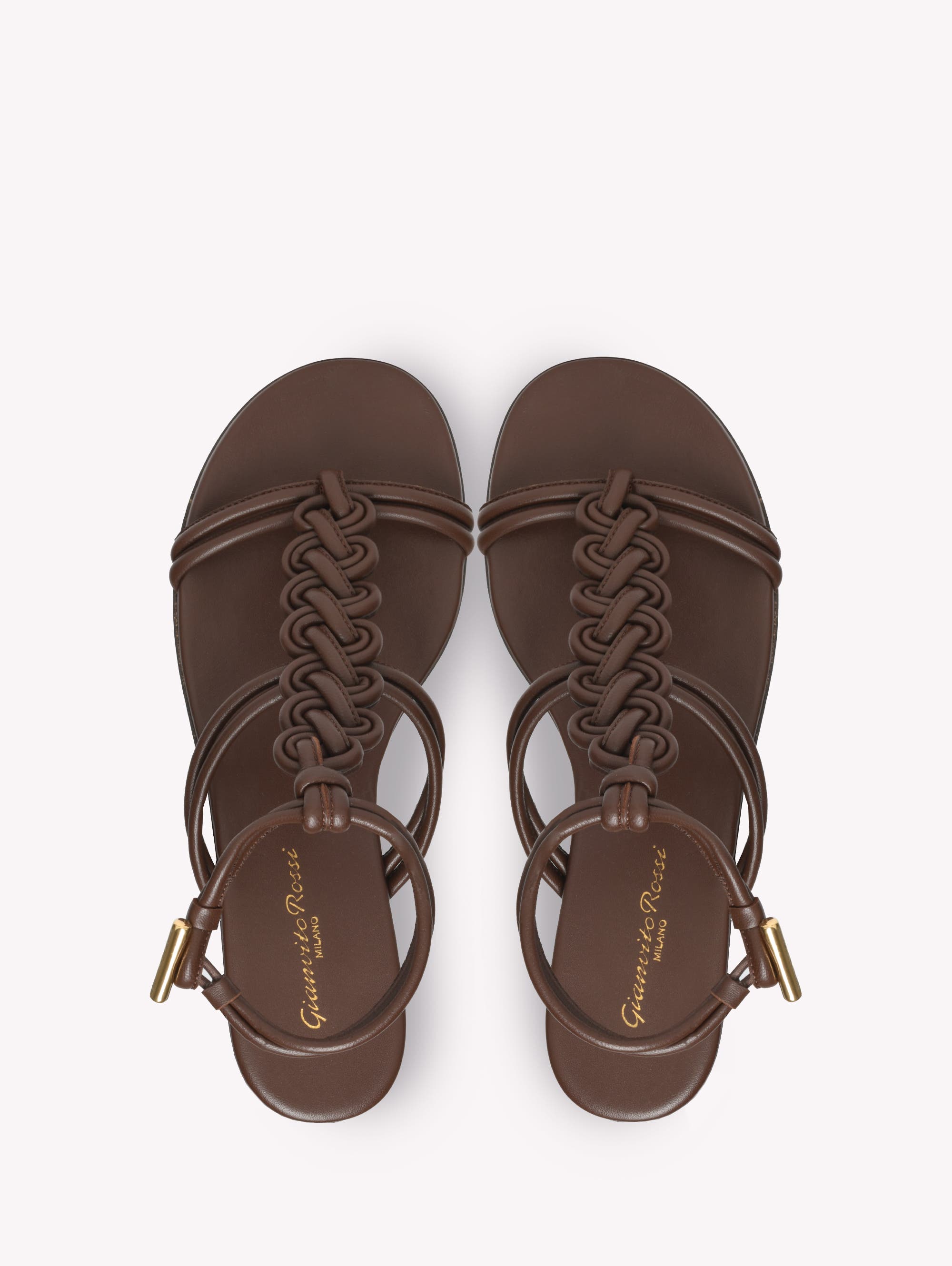 Gianvito Rossi Capua Sandal, Alternate, color, Brown Nappa