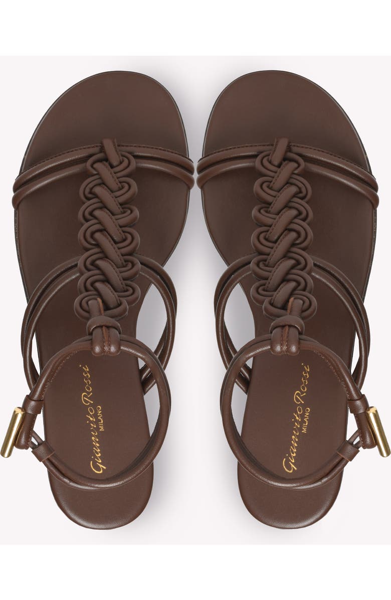 Gianvito Rossi Capua Sandal, Alternate, color, Brown Nappa