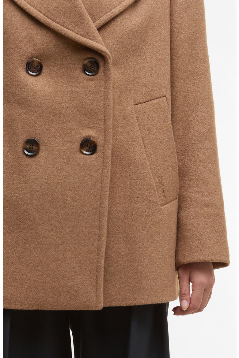 Indie Wool Blend Peacoat, Alternate, color, CAMEL/ HESSIAN TARTAN