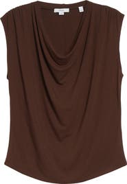 Vince Cowl Neck Sleeveless Top