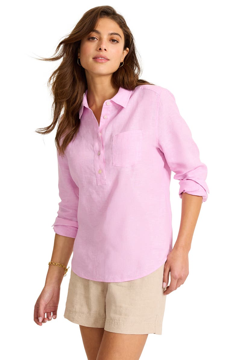 Tommy Bahama Coastalina Popover Blouse, Alternate, color, Lilac Chiffon