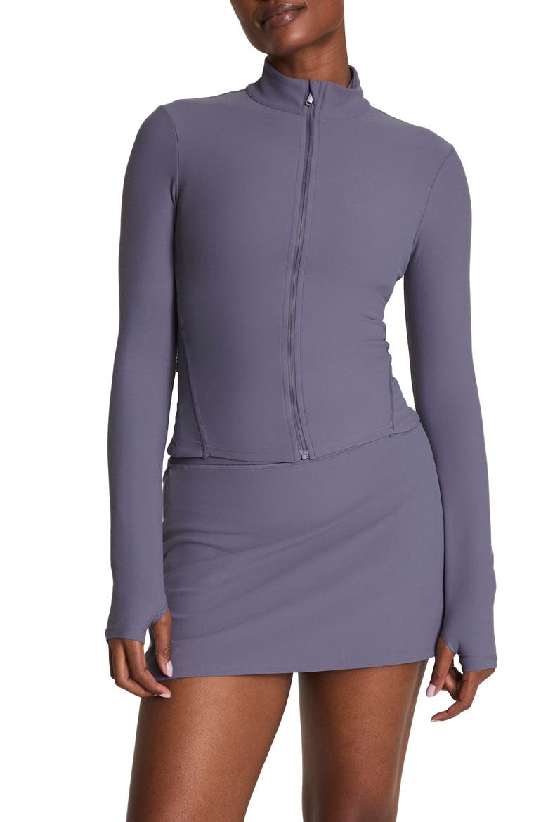 SPANXsmooth™ OnForm Full Zip Jacket, Main, color, ORCHID ASH