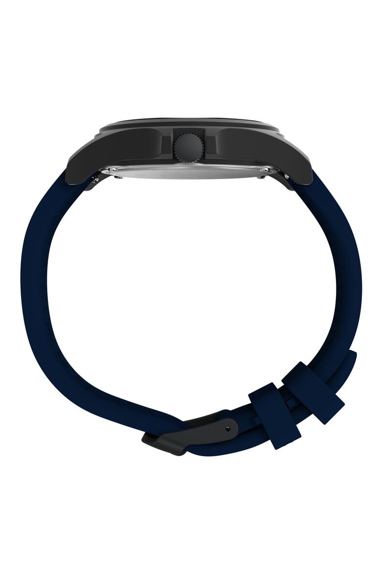 Peanuts Expedition Acadia Silicone Strap Watch, Alternate, color, BLUE
