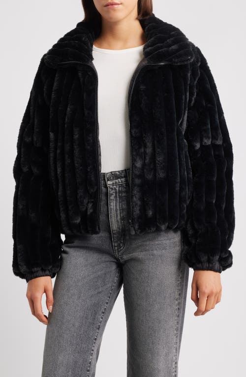 Save The Duck Elina Water Repellent Faux Fur Jacket In Black