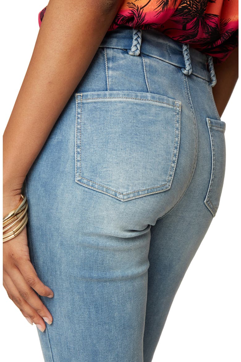 Marilyn Braided Belt Loop Jeans, Alternate, color, CLEAN COHEED