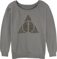 HARRY POTTER Junior's Harry Potter Deathly Hallows Secret Sweatshirt