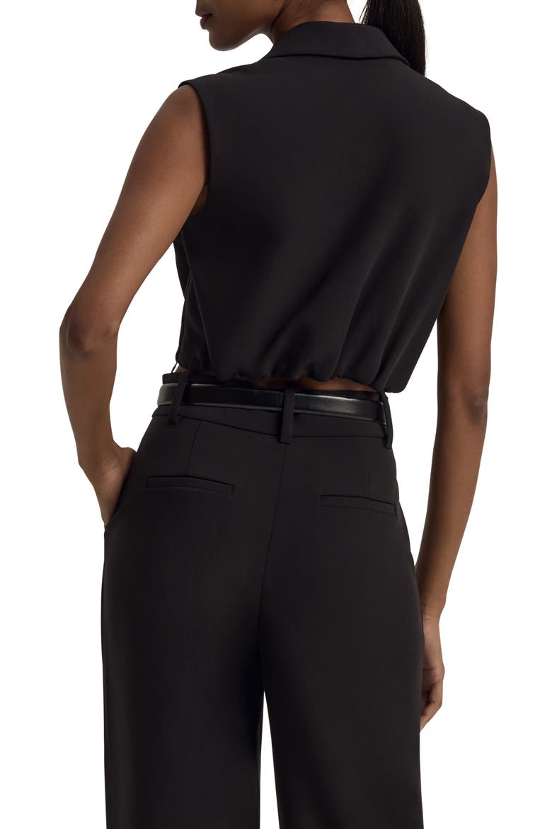 The Audrey Crop Vest, Alternate, color, BLACK
