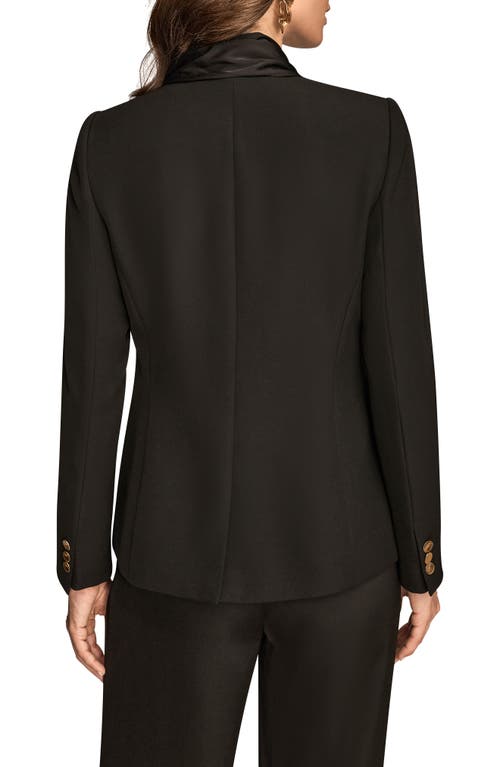 Donna Karan New York Mixed Media Jacket In Black