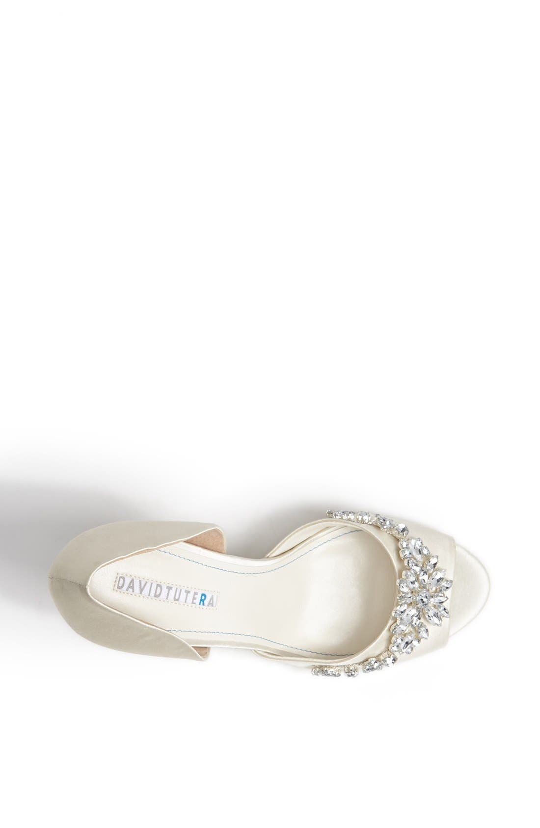 'Winter' Wedge Sandal, Alternate, color, IVORY SATIN