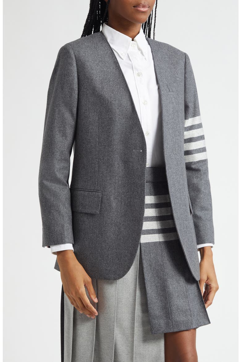 4-Bar 2-in-1 Wool & Cashmere Sport Coat, Alternate, color, MEDIUM GREY