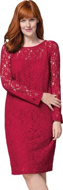 Jessica London Stretch Lace Shift Dress
