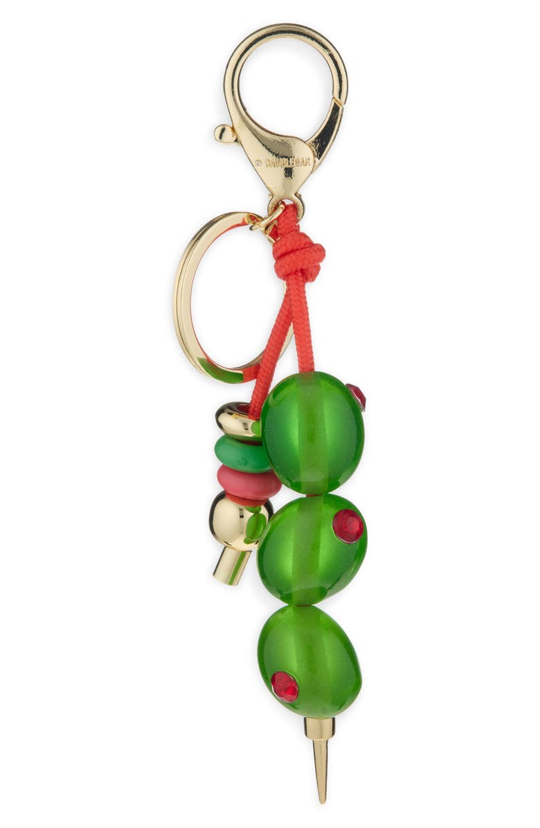 BaubleBar Olive Bag Charm, Main, color, Multi