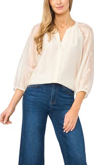 Halogen® Raglan Sleeve Balloon Top