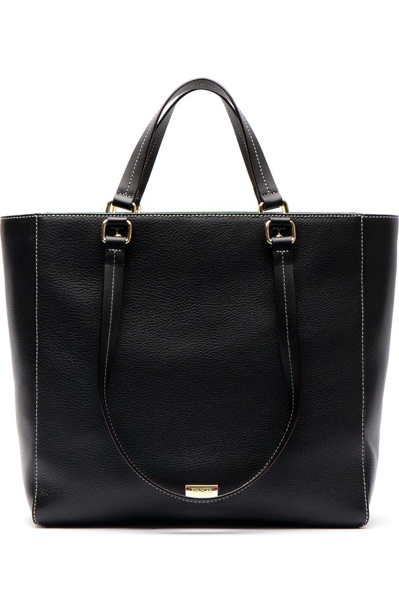 Frances Valentine Tumbled Leather Tote, Main, color,