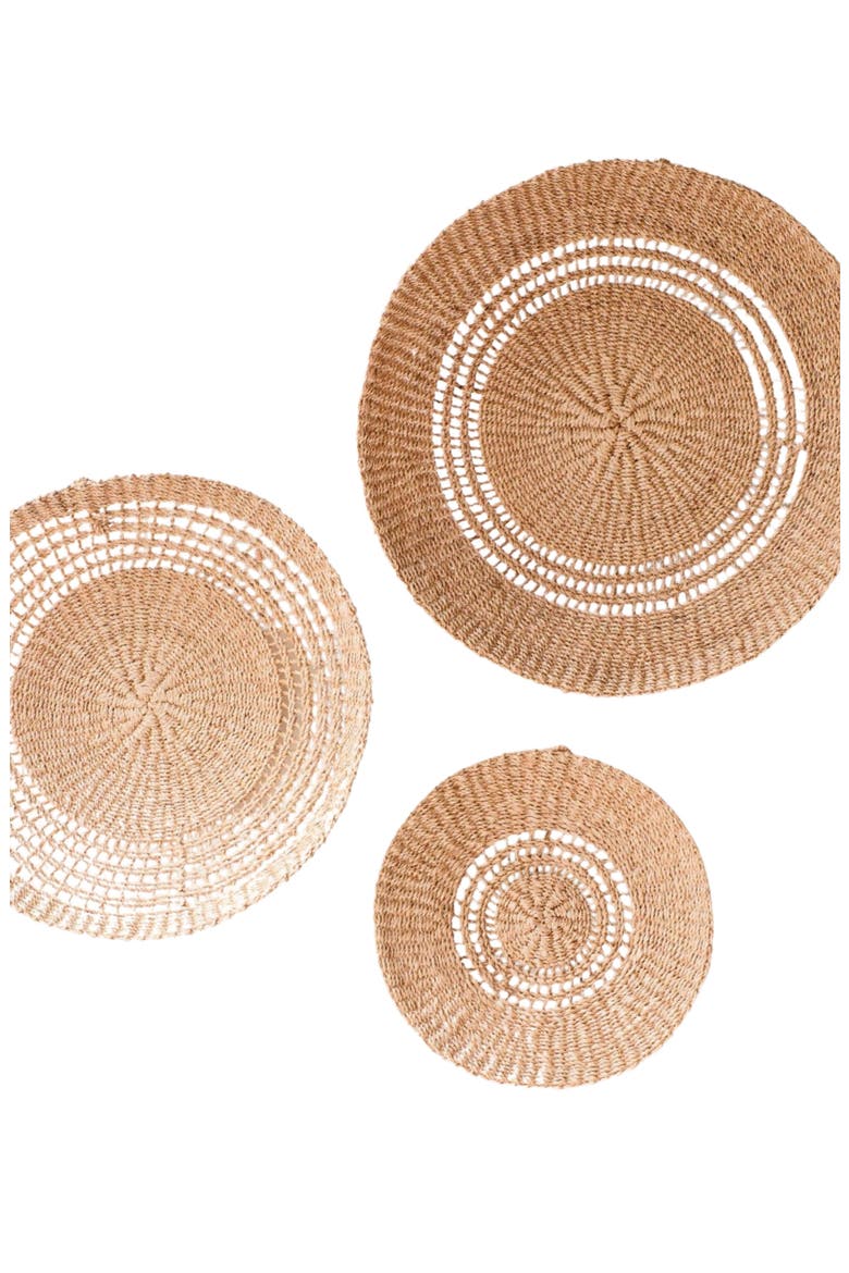 Open Weave Wall Basket, Alternate, color, Natural