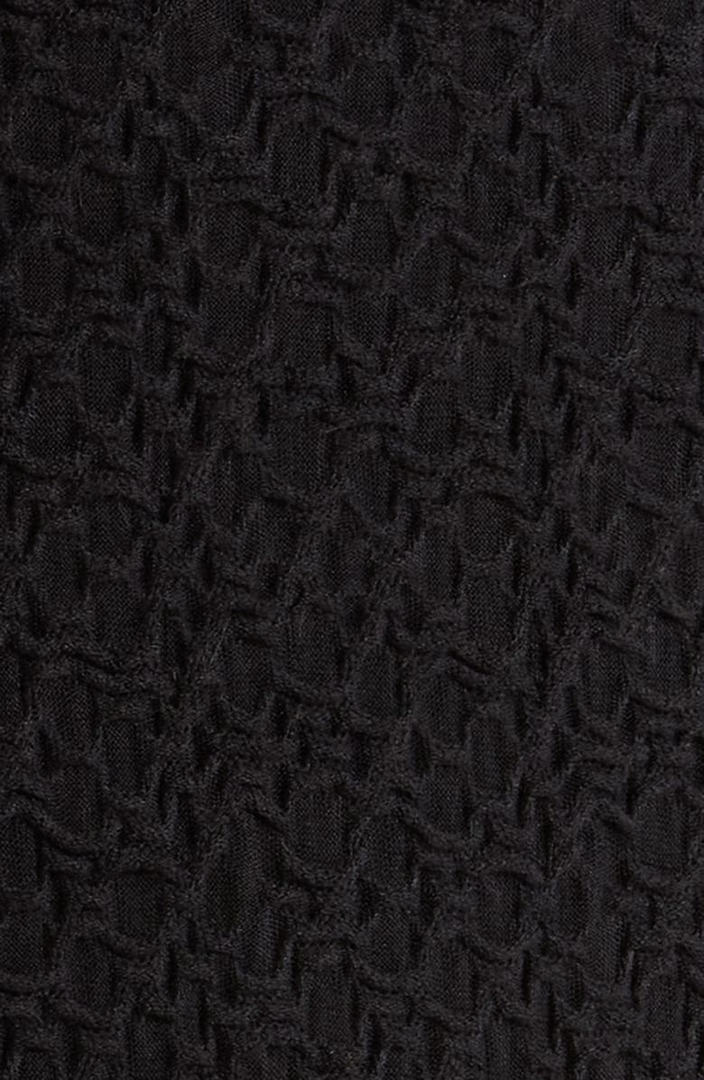 Vince Camuto Textured Drawstring Pants, Alternate, color, Rich Black